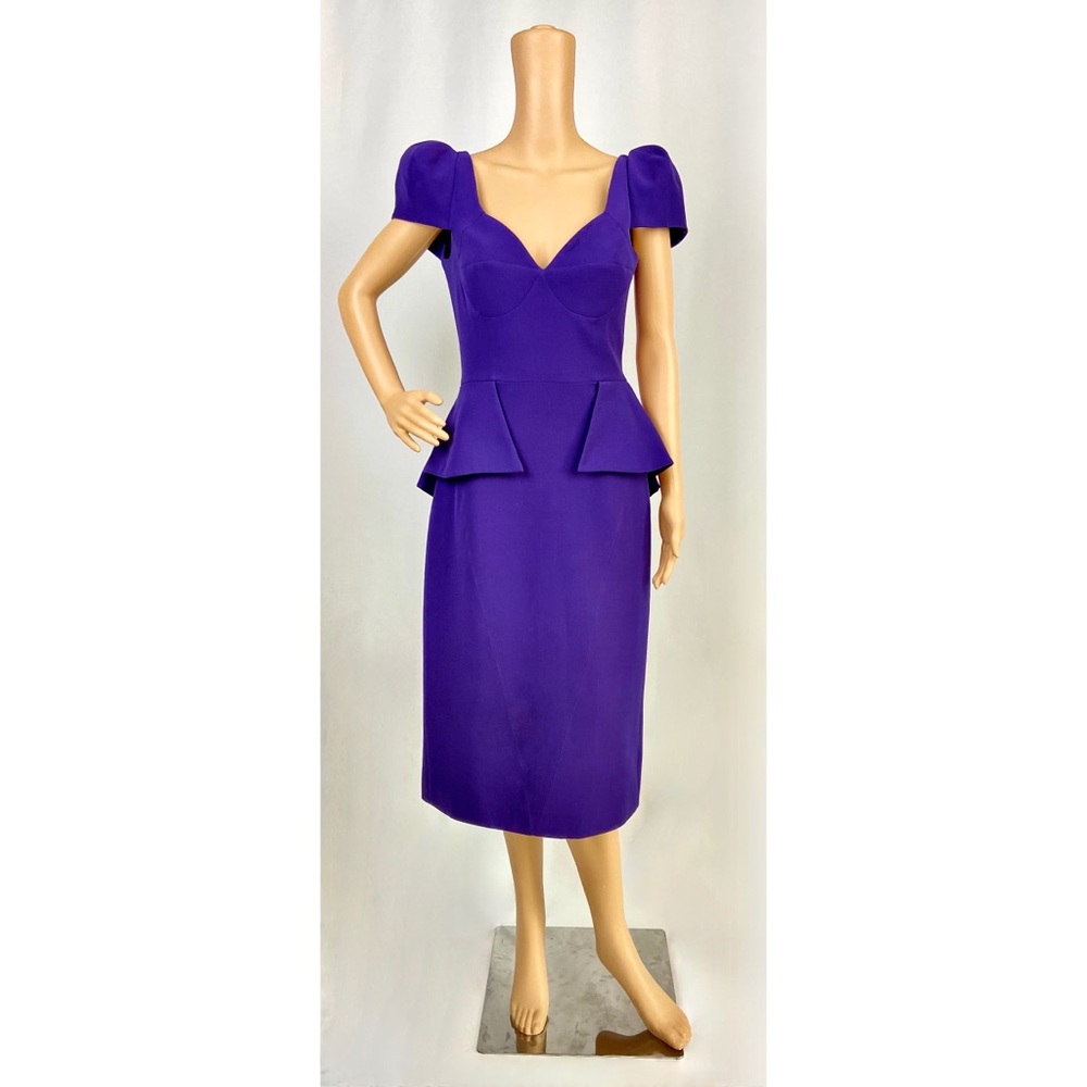 Gianfranco ferre midi purple dress, size 42 IT